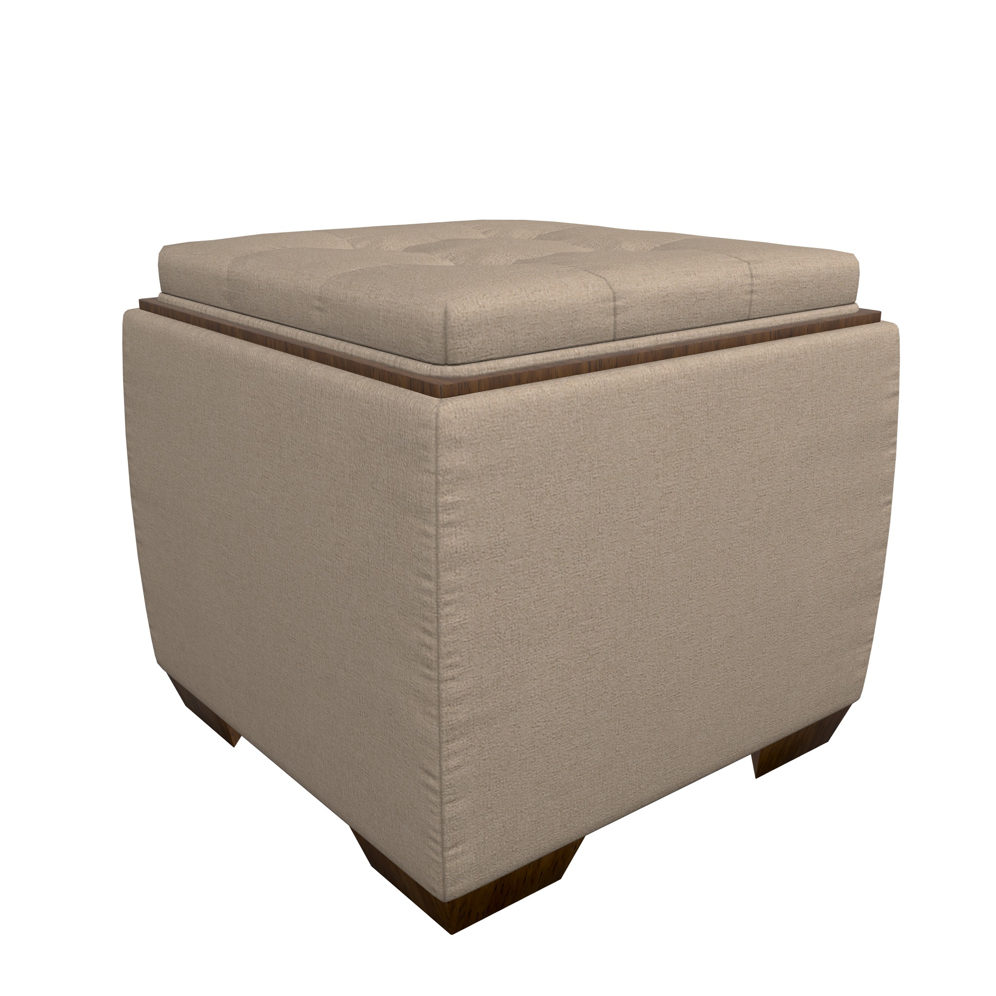 Leo Fabric Ottoman